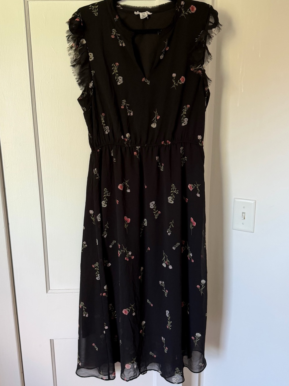 BB Dakota Black Floral Dress
